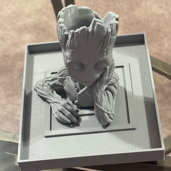 3D Printed Baby Groot with mini flower pot. - Picture 6 of 6